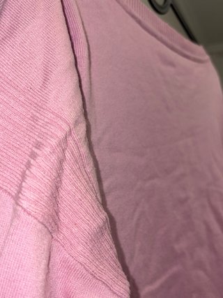 Jersey Esprit rosa cuello amplio talla S
