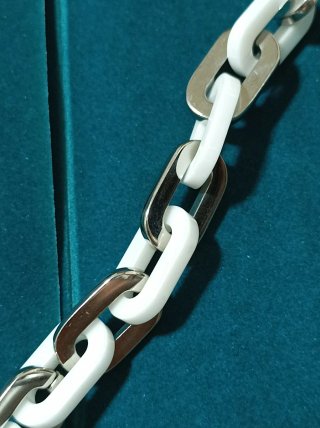 Pulsera Lotus Plata y Blanca