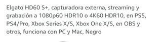 Capturadora Elgato HD60 S+ Completa