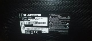 Televisión LG Negra