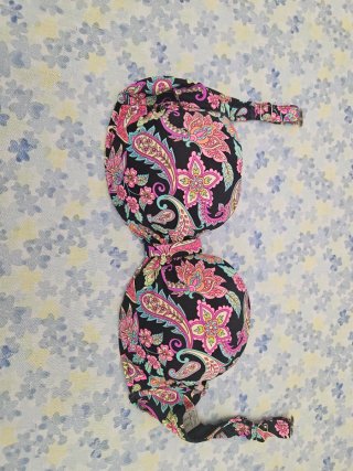 Top/Bikini Talla 50 Negro Multicolor