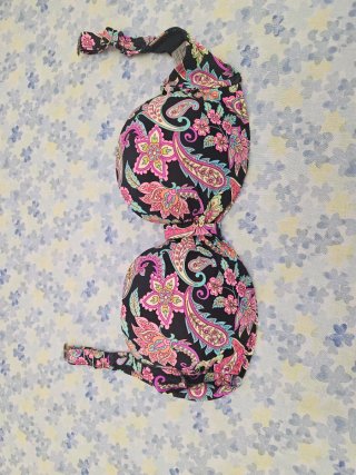 Top/Bikini Talla 50 Negro Multicolor