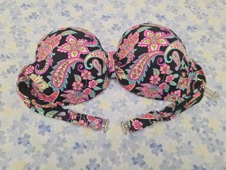 Top/Bikini Talla 50 Negro Multicolor