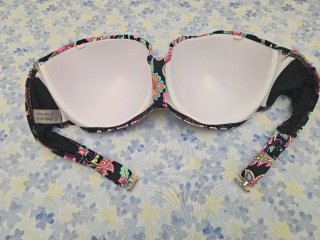 Top/Bikini Talla 50 Negro Multicolor