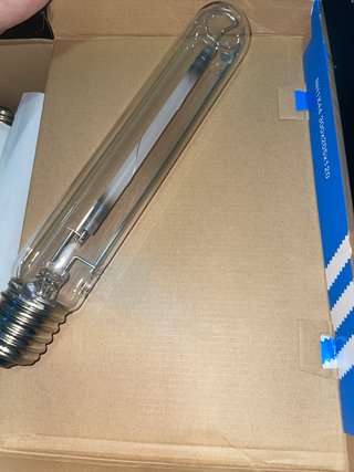 Bombilla de cristal transparente