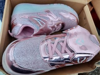 Zapatillas Patines Rosa Plata Talla 37
