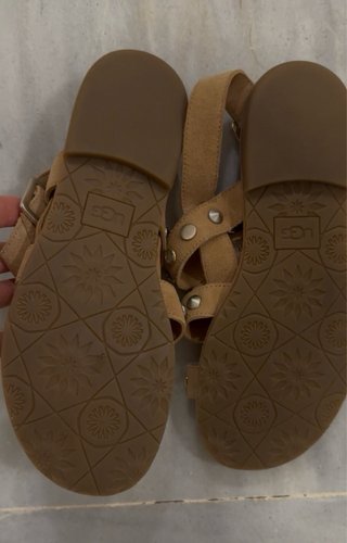 Sandalias UGG Beige Planas