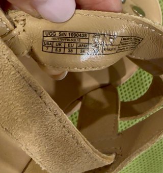 Sandalias UGG Beige Planas