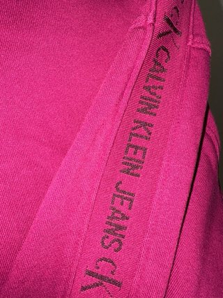 Sudadera Túnica Calvin Klein Jeans Mujer Rosa