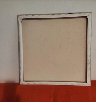 Lienzo Ikea Flores Beige Blanco