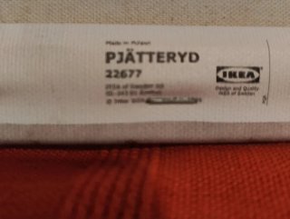 Lienzo Ikea Flores Beige Blanco