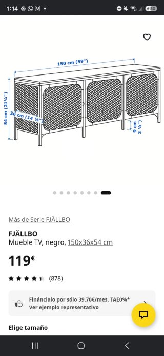 Mueble TV y mesa estilo industrial