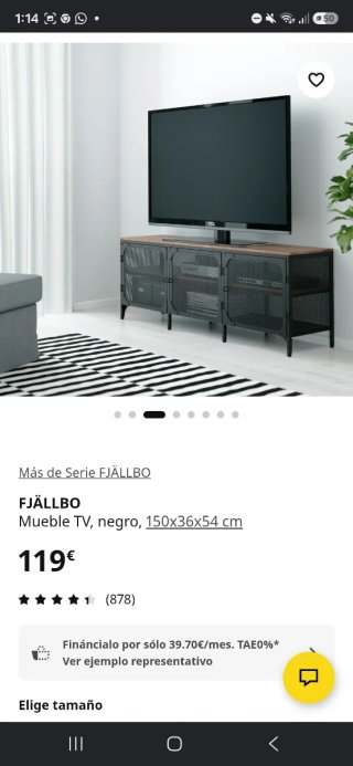 Mueble TV y mesa estilo industrial