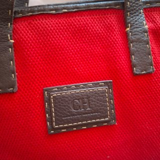 Bolso Carolina Herrera Rojo y Marrón
