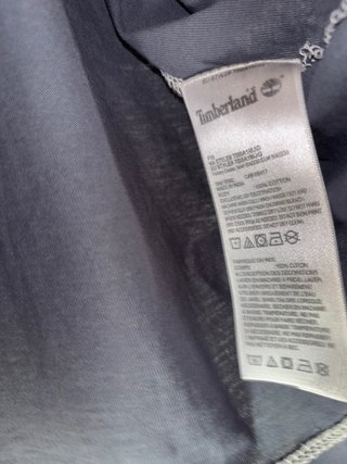 Camiseta Timberland Azul Costuras Contraste Talla