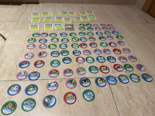 Lote 85 Tazos Pokémon + 18 Cartas+Gary/Arcanine