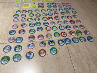 Lote 85 Tazos Pokémon + 18 Cartas+Gary/Arcanine