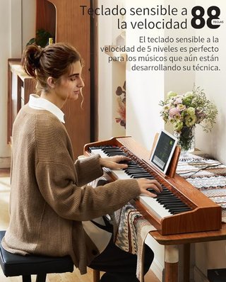 Piano Digital Donner DEP-1S teclas contrapesadas
