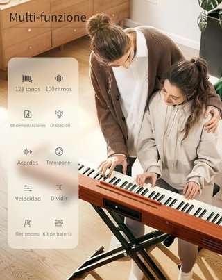 Piano Digital Donner DEP-1S teclas contrapesadas