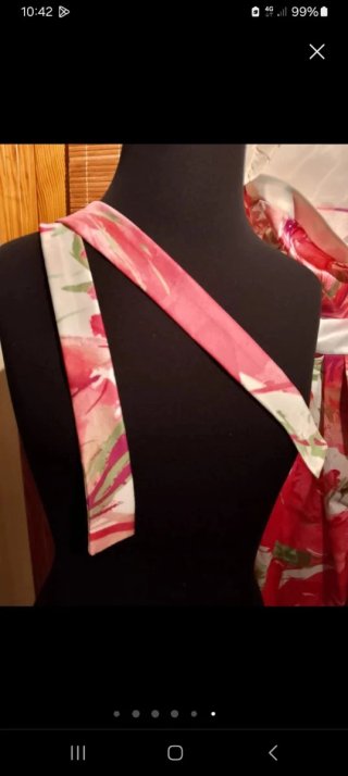 Vestido fiesta estampado floral talla L