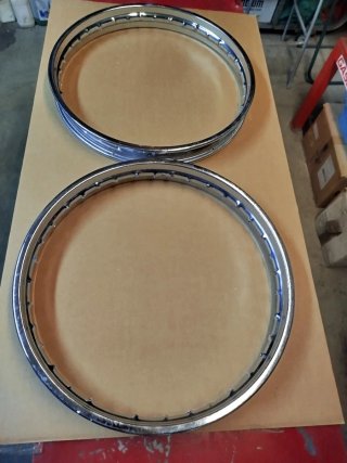 Llantas 1.60x18 Cromadas