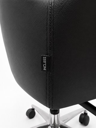 Silla de oficina INCLASS Piel Negra Diseño