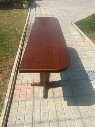 Mesa antigua plegable salón madera 37 años