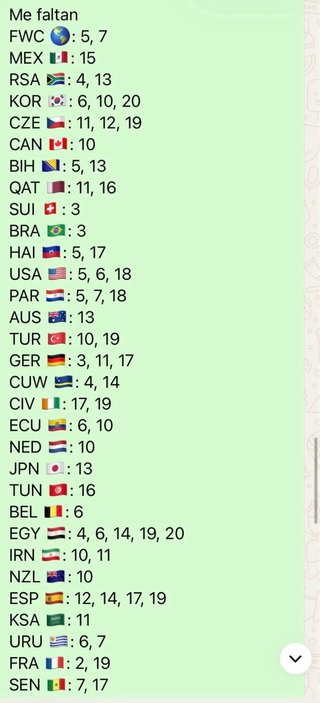 Cromos Panini Mundial 2026