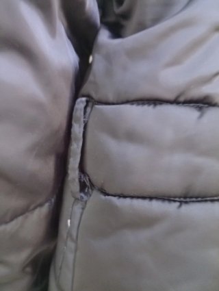 Chaquetón negro acolchado
