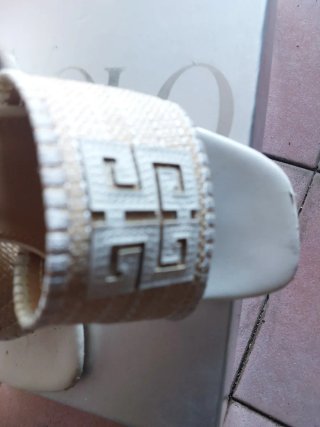 Sandali donna bianchi e beige