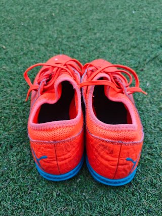 Chuteira Puma Future 19.4 TT Laranja/Azul