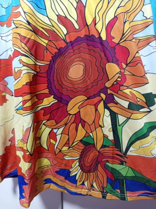 Camiseta Gráfica Girasol 3D Talla 5XL
