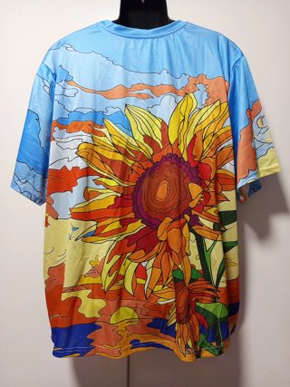 Camiseta Gráfica Girasol 3D Talla 5XL