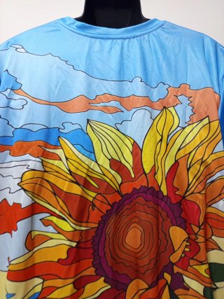 Camiseta Gráfica Girasol 3D Talla 5XL