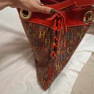 Bolso Carolina Herrera Multicolor y Rojo