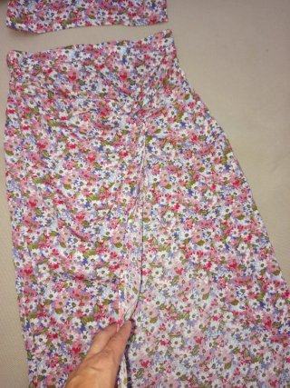 Conjunto top y falda floral
