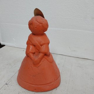 Figura cerámica fallera naranja