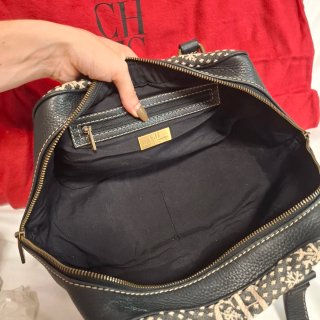 Bolso Carolina Herrera CH Beige/Negro