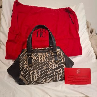Bolso Carolina Herrera CH Beige/Negro