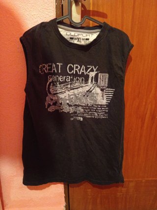 Camisetas Oldport (L) Negras/Grises (M)(+Descripc)