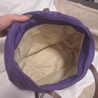 Bolso Carolina Herrera Morado y Dorado