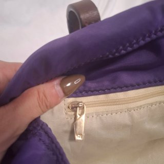 Bolso Carolina Herrera Morado y Dorado