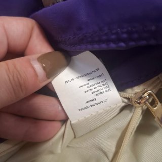 Bolso Carolina Herrera Morado y Dorado