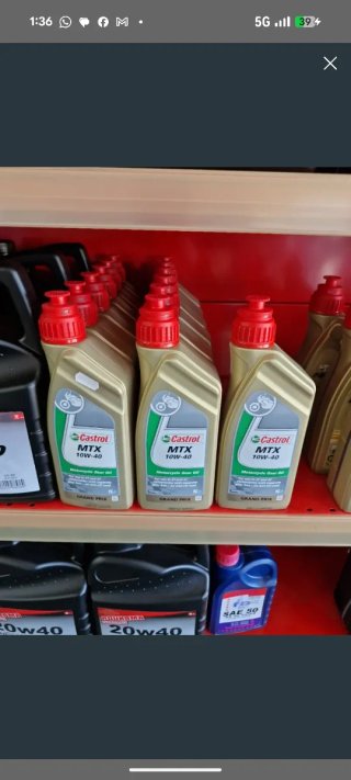 Aceite Castrol MTX 10W-40 Moto