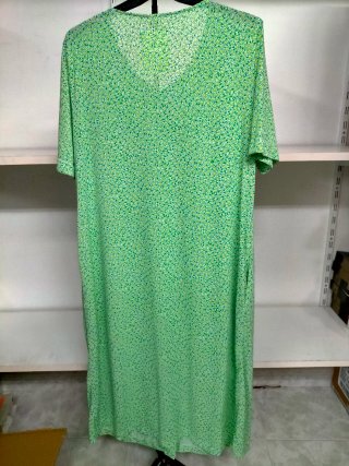 Vestido Gari Gimeno verde floral talla L