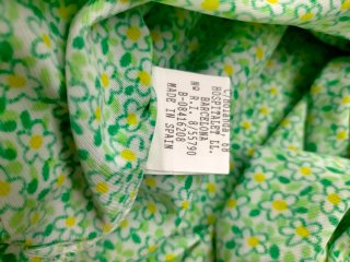 Vestido Gari Gimeno verde floral talla L