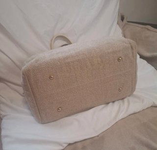 Bolso Andy 10 en lino y piel. Carolina Herrera