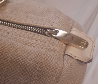 Bolso Andy 10 en lino y piel. Carolina Herrera