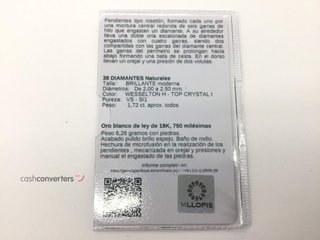 pendientes oro 18k con piedra