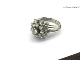 sortija platino con piedra